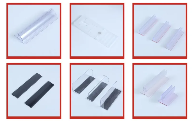 Plastic PVC Extrusion Data Strip Price Tag Holder Label Holder price Holder Shelf Talker Sign   